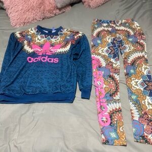 Adidas Sweatshirt and Leggings Set